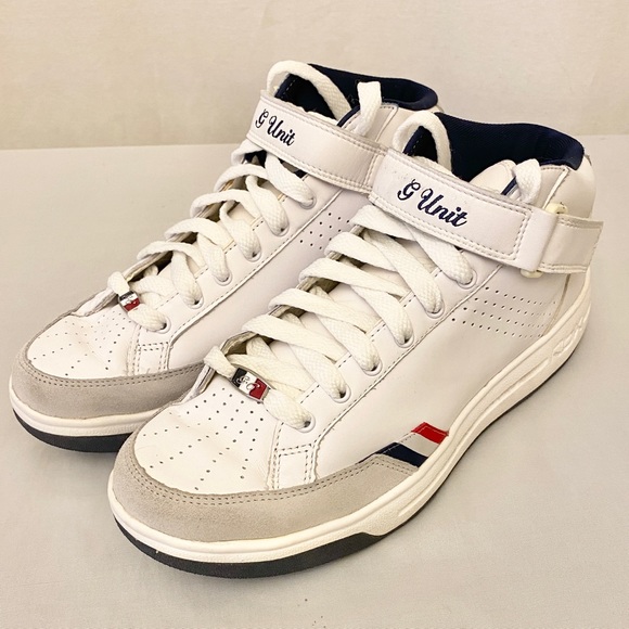 🚫SOLD🚫RBK G-Unit G6 Mid White Reebok Hip Hop 50 Cent Size 9 Shoes Sneakers - Picture 3 of 10